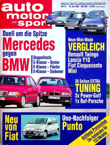 Deckblatt Auto Motor und Sport (13/1993)